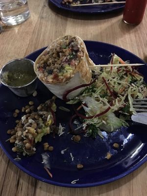 Ate half before remembering to take a pic! Vegan burrito 👌🏼 at The Mexican - Port Douglas in Port Douglas