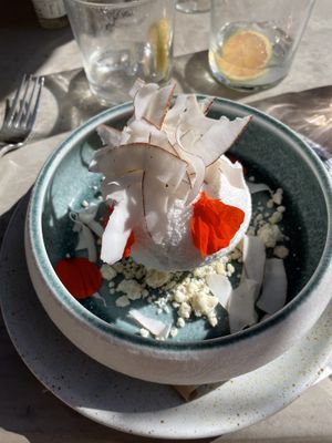  Gorgeous coconut sorbet !!  at Acre in San Jose Del Cabo