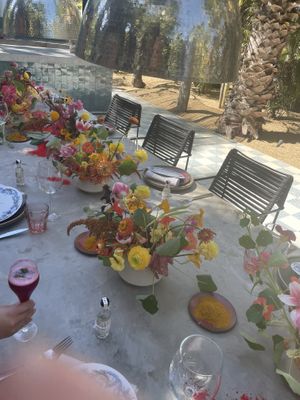 Bridal shower setting  at Acre in San Jose Del Cabo