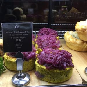 kumara cakes at C1 Espresso in Christchurch