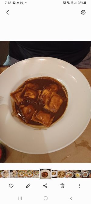 Tortellinis at Pizzi & Dixie in Madrid