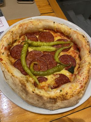 Pepperoni pizza at Pizzi & Dixie in Madrid