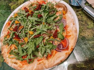 Pizzie Dixie pizza at Pizzi & Dixie in Madrid