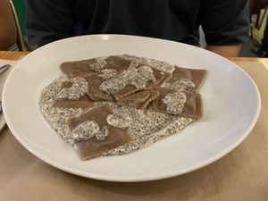 Raviolis de setas   at Pizzi & Dixie in Madrid