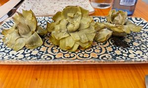 Alcachofas con trufa  at Pizzi & Dixie in Madrid