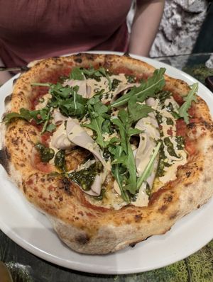 Mortadella Pizza at Pizzi & Dixie in Madrid