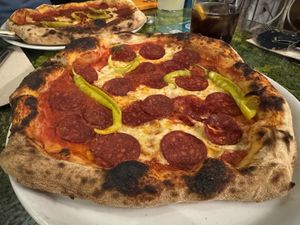 Just save yourself the time. If you’re looking for a good place to have KILLER vegan Italian food, go here!!!!! Service is great! Hip neighborhood. 🔥🔥🔥 pizza!  at Pizzi & Dixie in Madrid