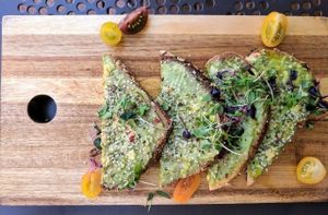 Avocado toast at Lola's Cafe in Ladera Ranch