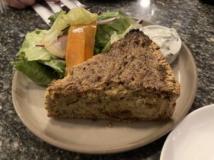 Cashew quiche   at Bana in Tel Aviv