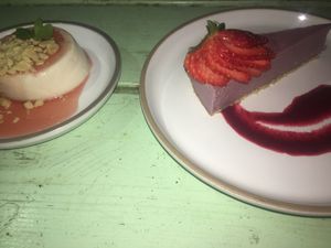 Yummy desserts at Bana in Tel Aviv