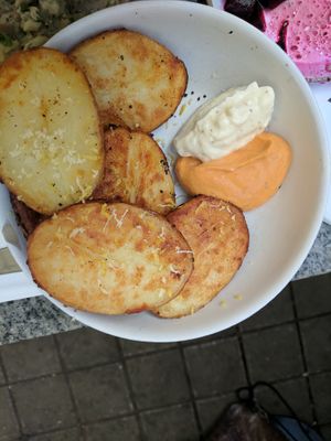 Gripped potatoes  at Bana in Tel Aviv