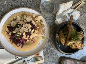 Main dish at Bana in Tel Aviv