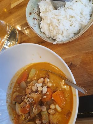 Vegan curry at Red Koi Thai in Helsinki