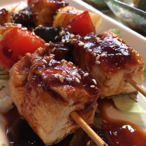 BBQ tofu woth pineapple (TAU HU YANG BARBECUE) at Red Koi Thai in Helsinki