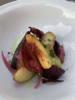 Second course  at Vegan Agrivilla I Pini in San Gimignano