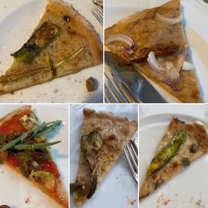 Pizza night - all wood fired and with homemade cashew cheese   at Vegan Agrivilla I Pini in San Gimignano