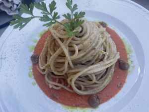 Lunch - Pasta  at Vegan Agrivilla I Pini in San Gimignano