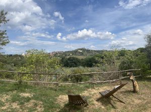 Stunning view at Vegan Agrivilla I Pini in San Gimignano