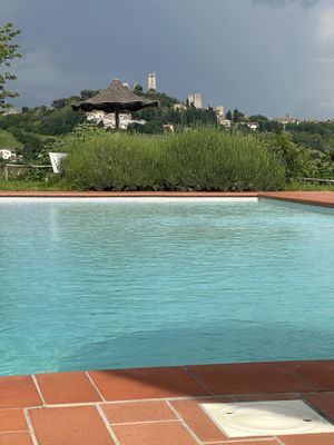 Pool  at Vegan Agrivilla I Pini in San Gimignano