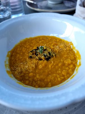 Dinner course at Vegan Agrivilla I Pini in San Gimignano