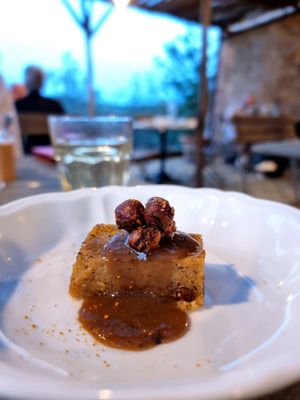 Dessert - dinner at Vegan Agrivilla I Pini in San Gimignano