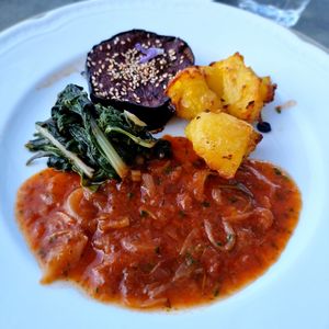 Dinner at Vegan Agrivilla I Pini in San Gimignano