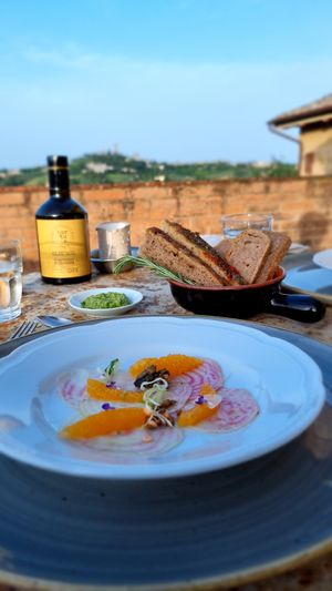 Dinner at Vegan Agrivilla I Pini in San Gimignano