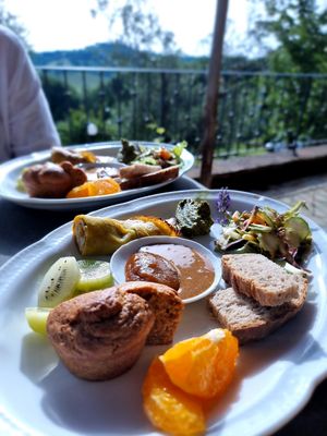 Breakfast at Vegan Agrivilla I Pini in San Gimignano