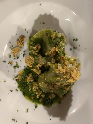House made tortelloni  at Vegan Agrivilla I Pini in San Gimignano