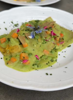 Ravioli   at Vegan Agrivilla I Pini in San Gimignano