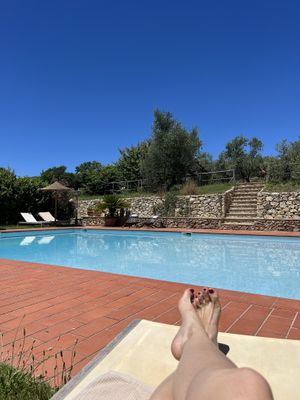 Pool  at Vegan Agrivilla I Pini in San Gimignano