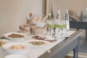 Plantbased breakfast buffet at Agrivilla i pini in San Gimignano at Vegan Agrivilla I Pini in San Gimignano
