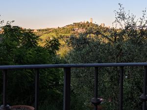 The view from their deck patio. at Vegan Agrivilla I Pini in San Gimignano