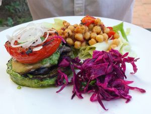 Part of the 4 course Dinner  at Vegan Agrivilla I Pini in San Gimignano