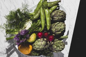 Organic produce Agrivilla i pini at Vegan Agrivilla I Pini in San Gimignano