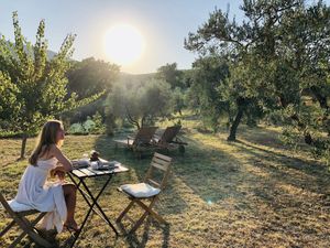 a dream in tuscany 😍 at Vegan Agrivilla I Pini in San Gimignano