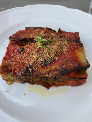 🍆-Lasagne at Vegan Agrivilla I Pini in San Gimignano