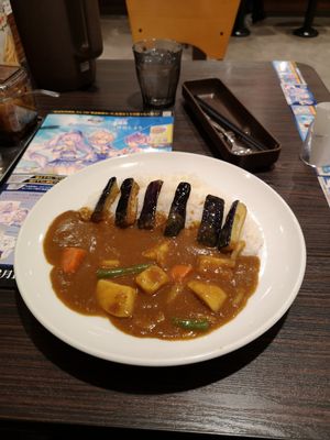 Vegetable curry with aubergine at CoCo Ichibanya in Himeji