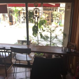 Nice place to sit  at The Market in Okayama