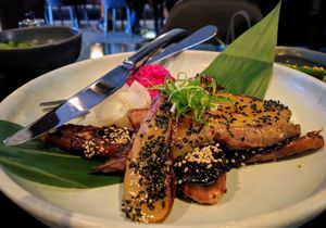 Vegan Set, Course 3 - Eggplant with Miso at Ebisu in Auckland