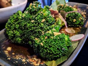 Vegan Set, Course 4 - Broccoli at Ebisu in Auckland
