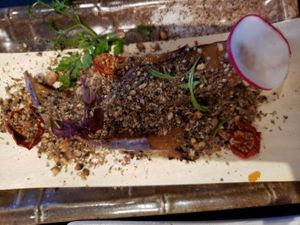 Tasting menu eggplant at Ebisu in Auckland