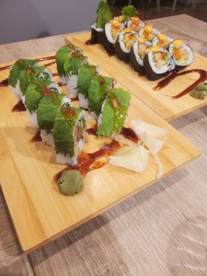 Uber crunch and Spicy Jackfruit Crab at Beyond Sushi in New York City