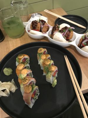 My tummy so happy at Beyond Sushi in New York City