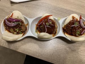 Fried Chick’n Bao at Beyond Sushi in New York City