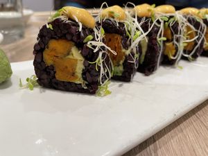 Sweet tree roll at Beyond Sushi in New York City