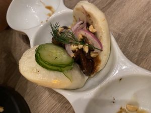 Mushroom bao  at Beyond Sushi in New York City