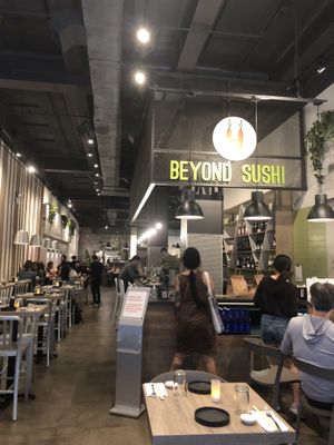 Indoor dinning area   at Beyond Sushi in New York City
