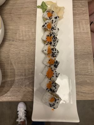 Spicy tuna roll  at Beyond Sushi in New York City
