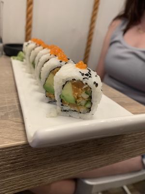 Spicy tuna roll  at Beyond Sushi in New York City